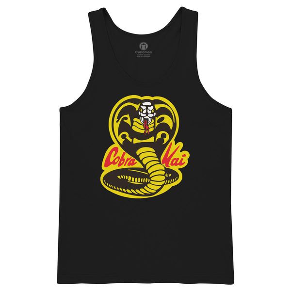 Cobra Kai Yellow Men's Tank Top Black / S