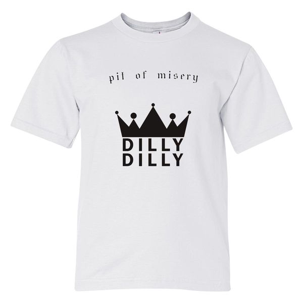 Pit Of Misery Dilly Dilly Youth T-Shirt White / S