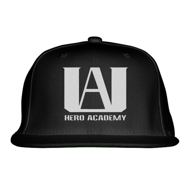 My Hero Academia Logo Snapback Hat Black / One Size