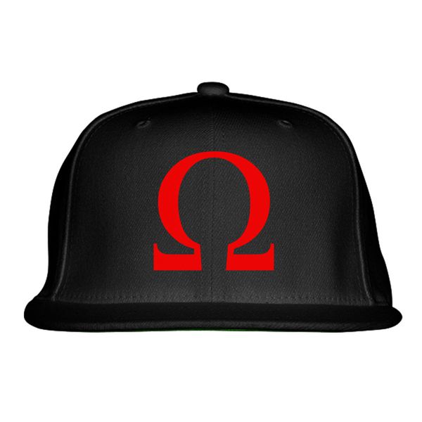 God Of War Omega Symbol Snapback Hat Black / One Size