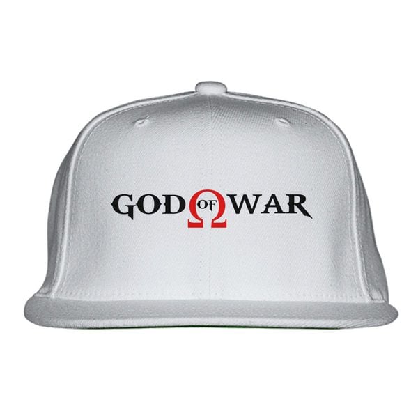 God Of War Logo Snapback Hat White / One Size