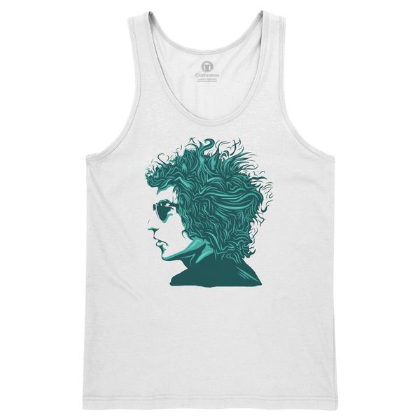 Bob Dylan Men&#039;s Tank Top White / S