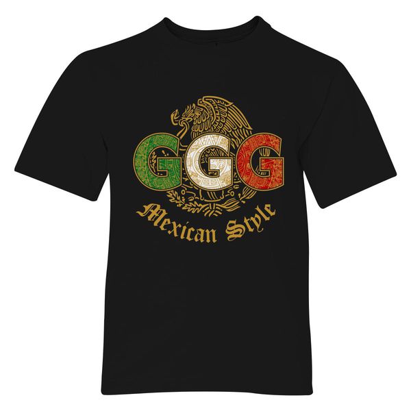 Ggg Mexican Style Youth T-Shirt Black / S