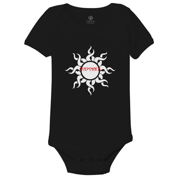 Godsmack Logo Baby Onesies Black / 6M