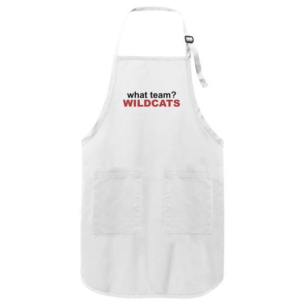 What Team Wildcats Apron White / One Size