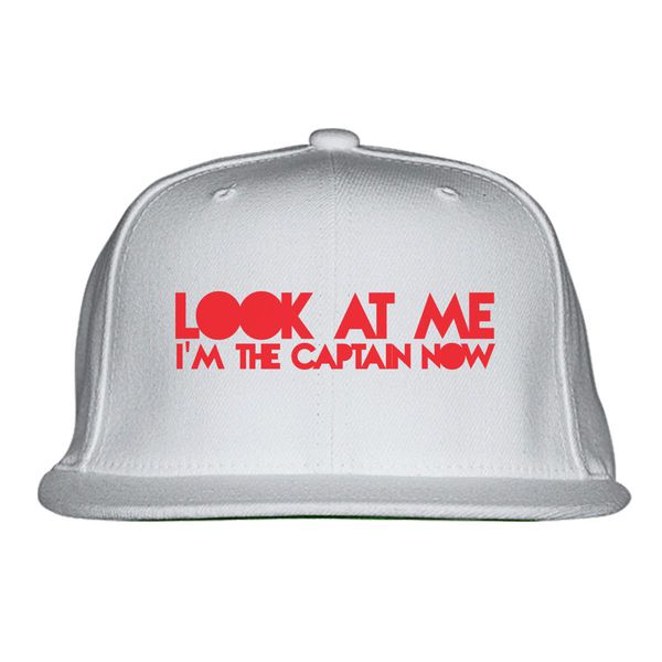 Look At Me I&#039;M The Captain Now Snapback Hat White / One Size