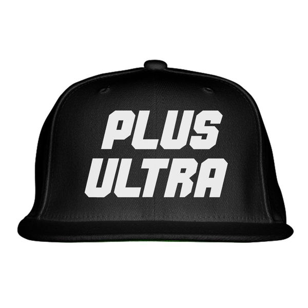 Boku No My Hero Academia Plus Ultra Snapback Hat Black / One Size
