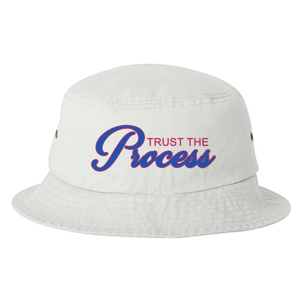 Trust The Process Bucket Hat White / One Size