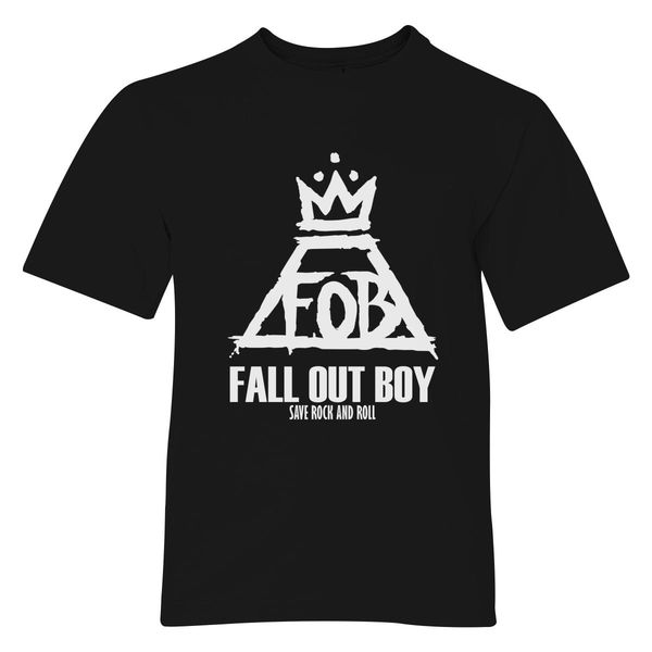 Fall Out Boy Save Rock And Roll Youth T-Shirt Black / S