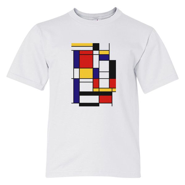 Mondrian Youth T-Shirt White / S