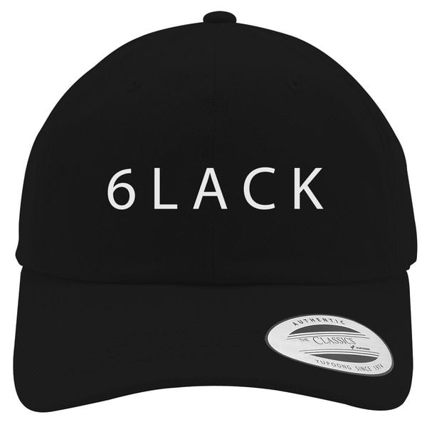 6Lack Logo Cotton Twill Hat Black / One Size