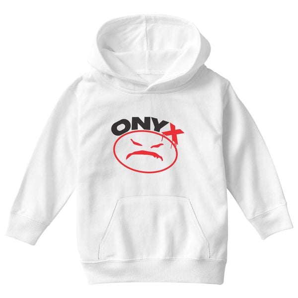 Onyx Logo Kids Hoodie White / S