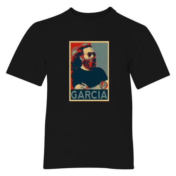 Jerry Garcia Hope Youth T-Shirt Black / S