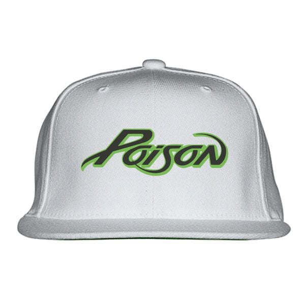 Poison Band Logo Snapback Hat White / One Size