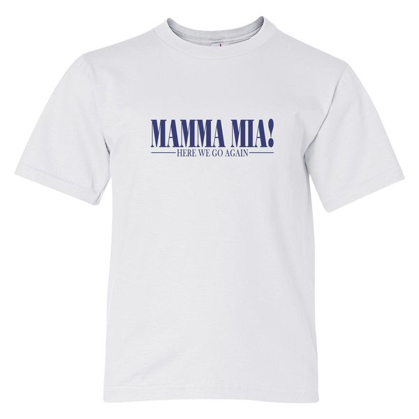 Mamma Mia Here We Go Again Youth T-Shirt White / S