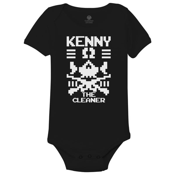 Kenny Omega 8Bit Baby Onesies Black / 6M