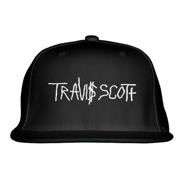 Travis Scott Snapback Hat Black / One Size