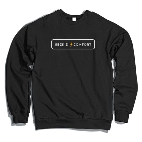 Yes Theory Seek Discomfort Crewneck Sweatshirt Black / S