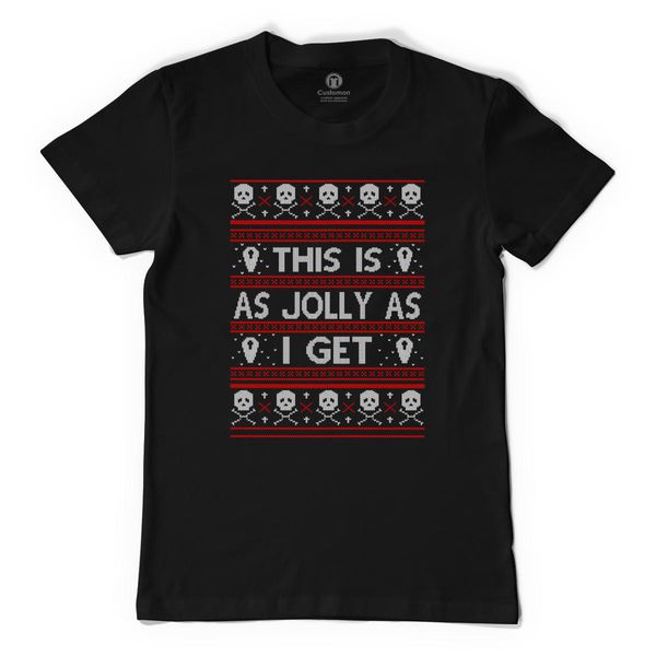 Emo Gothic Ugly This Is As Jolly As I Get Men&#039;s T-Shirt Black / S