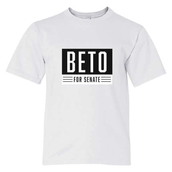 Beto Orourke 2018 Logo Youth T-Shirt White / S