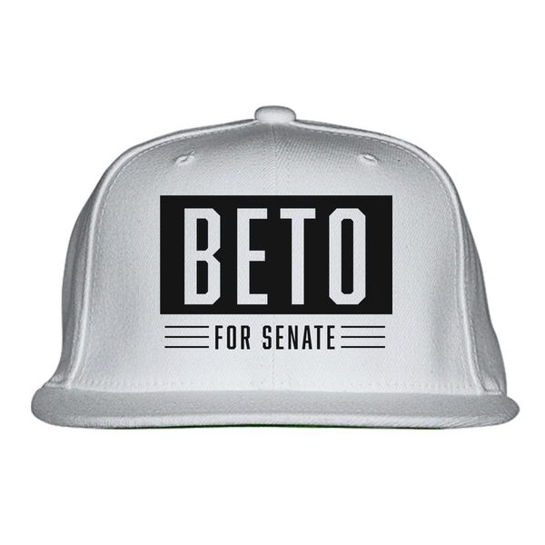 Beto O&#039;Rourke For Senate For Us For Texas Snapback Hat White / One Size