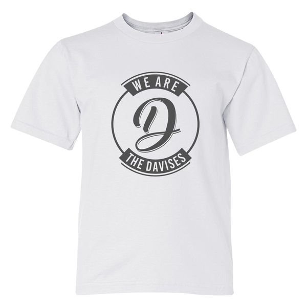 We Are The Davises Logo Youth T-Shirt White / S