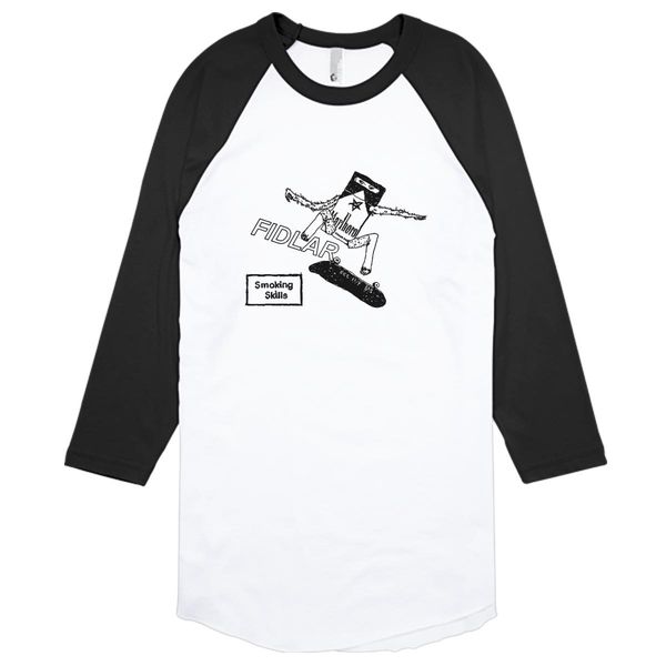 Fidlar Baseball T-Shirt White Black / S