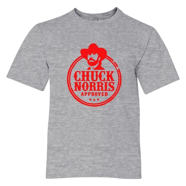Chuck Norris Approved Youth T-Shirt Gray / S