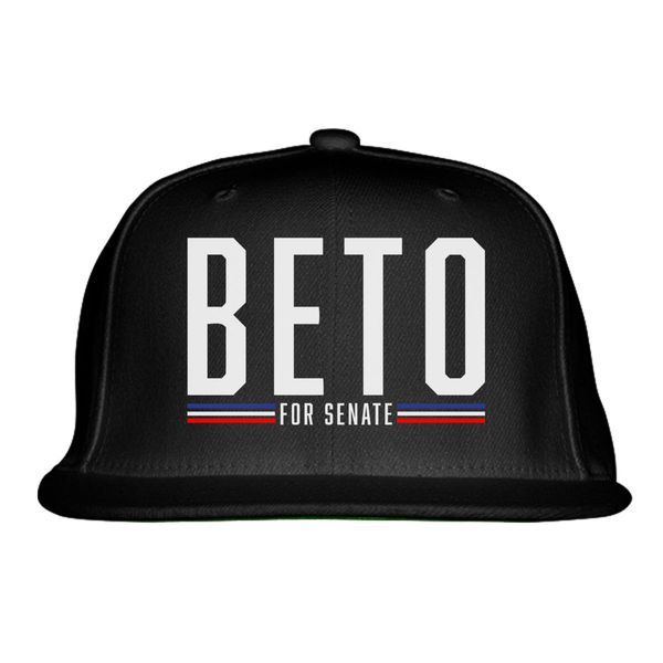 Beto For Senate Snapback Hat Black / One Size
