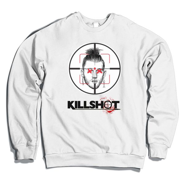 Mgk Killshot Crewneck Sweatshirt White / S