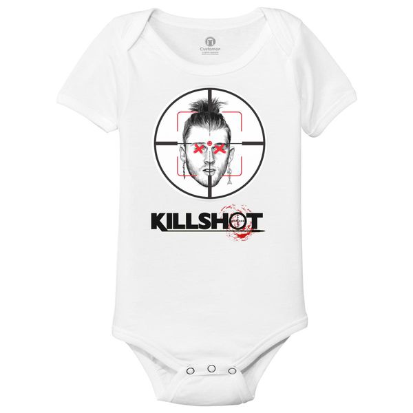 Mgk Killshot Baby Onesies White / 6M
