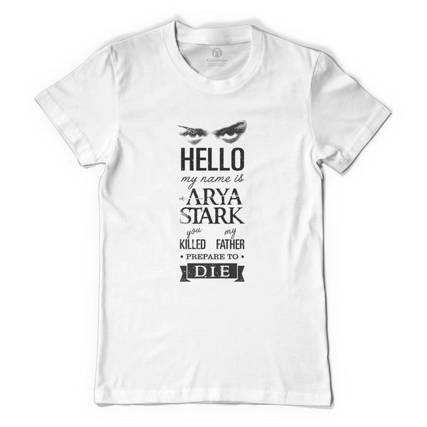 Hello My Name Is Arya Women's T-Shirt White / S