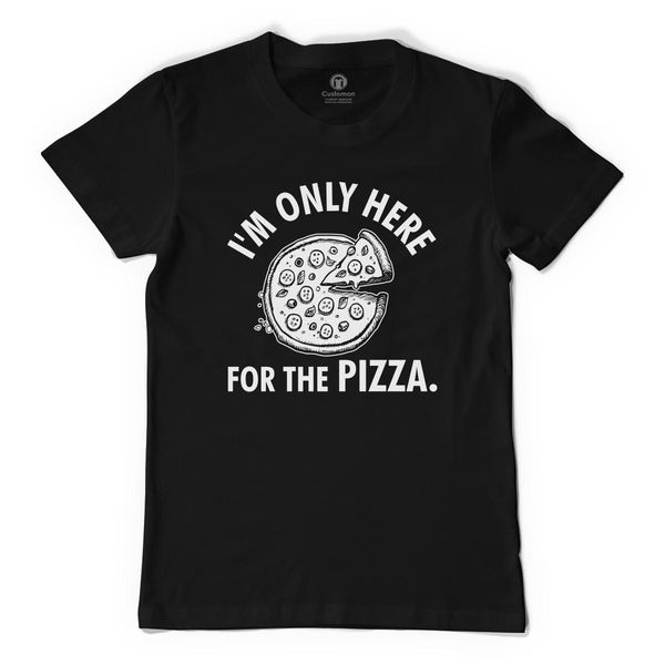 I&#039;M Only Here For The Pizza Men&#039;s T-Shirt Black / S