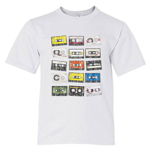 Cassette Tape Vintage Youth T-Shirt White / S