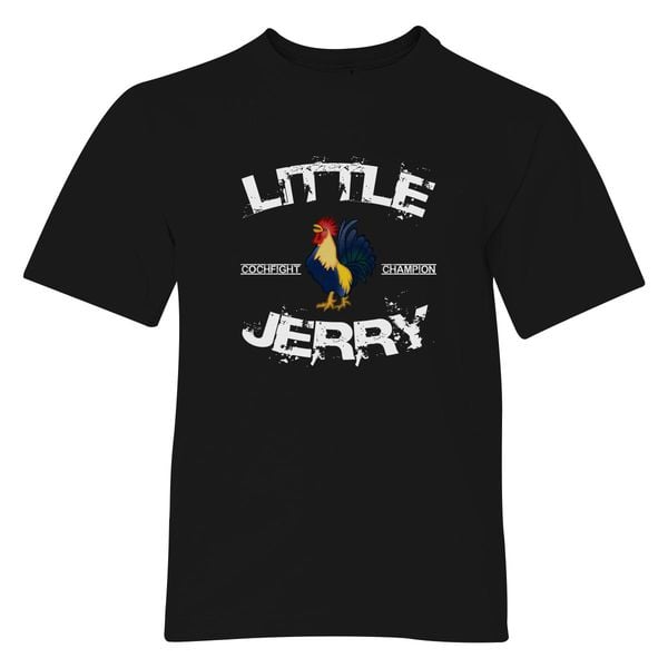 Little Jerry Cockfight Champion Youth T-Shirt Black / S