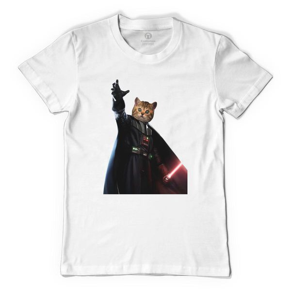 Darth Vader Cat Men&#039;s T-Shirt White / S