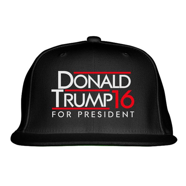 Donald Trump 16 Snapback Hat Black / One Size