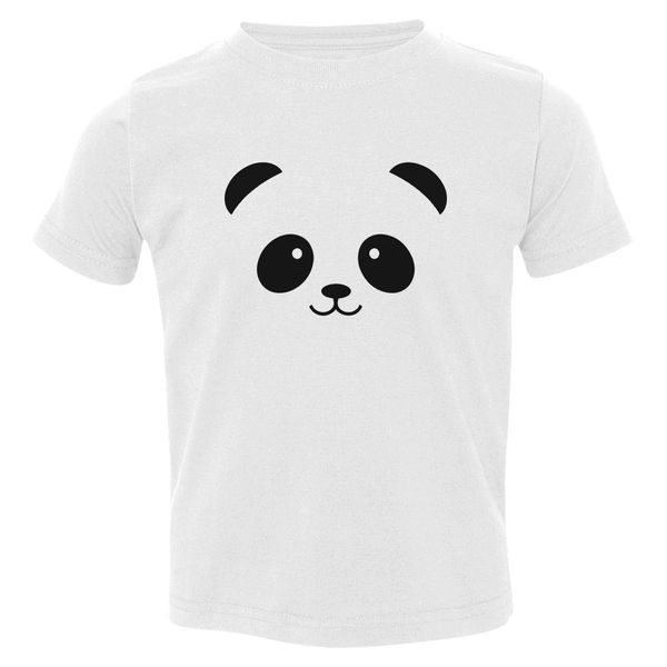 Panda Bear Shirt Tee Animal Lover Toddler T-Shirt White / 3T