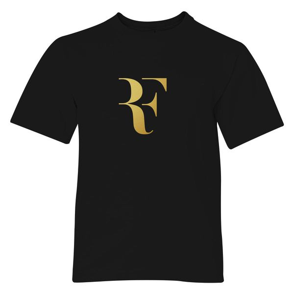Roger Federer Rf Youth T-Shirt Black / S