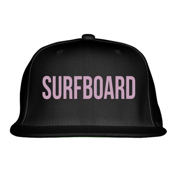 Surfboard Snapback Hat Black / One Size
