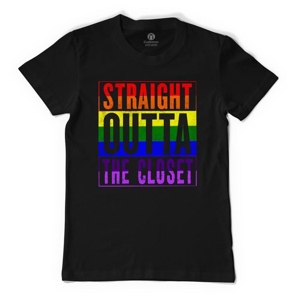 Straight Outta The Closet Men's T-Shirt Black / S
